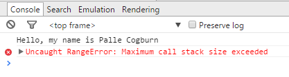 Error calling speak